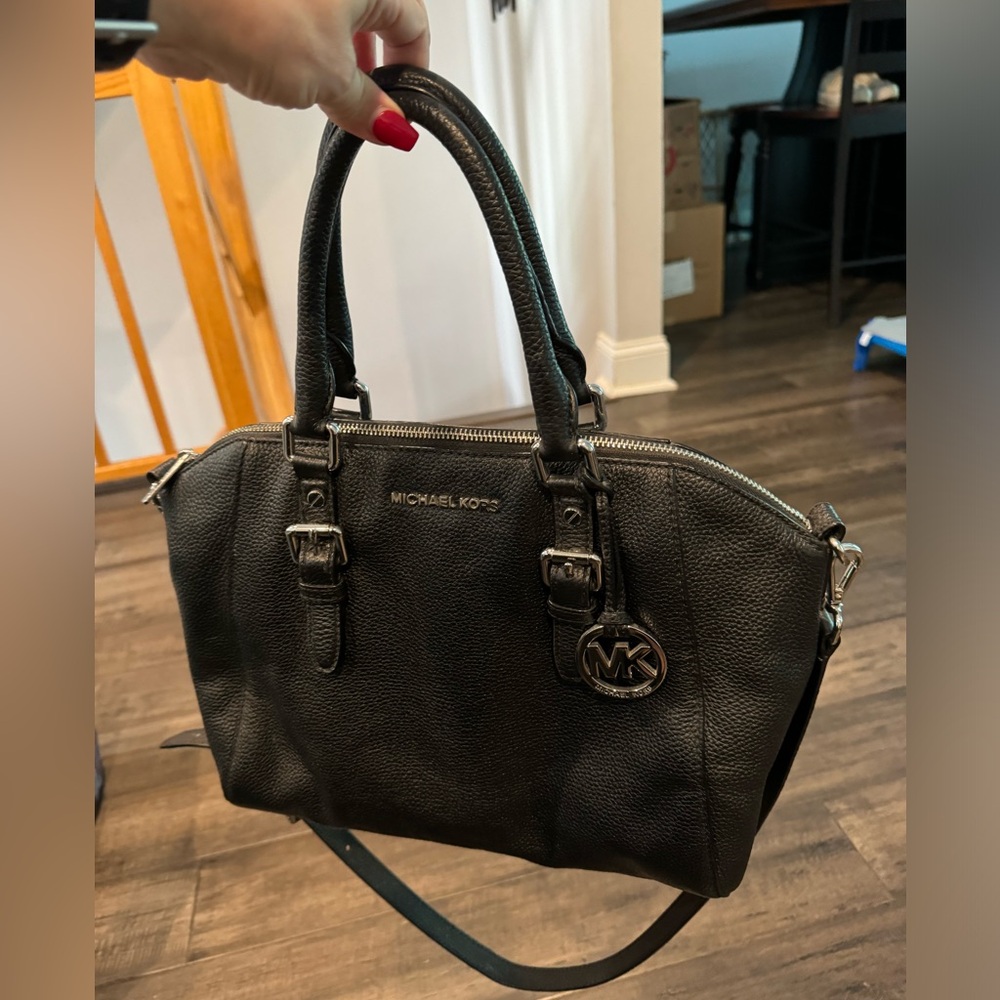Michael Kors Crossbody messenger bag tote black medium
